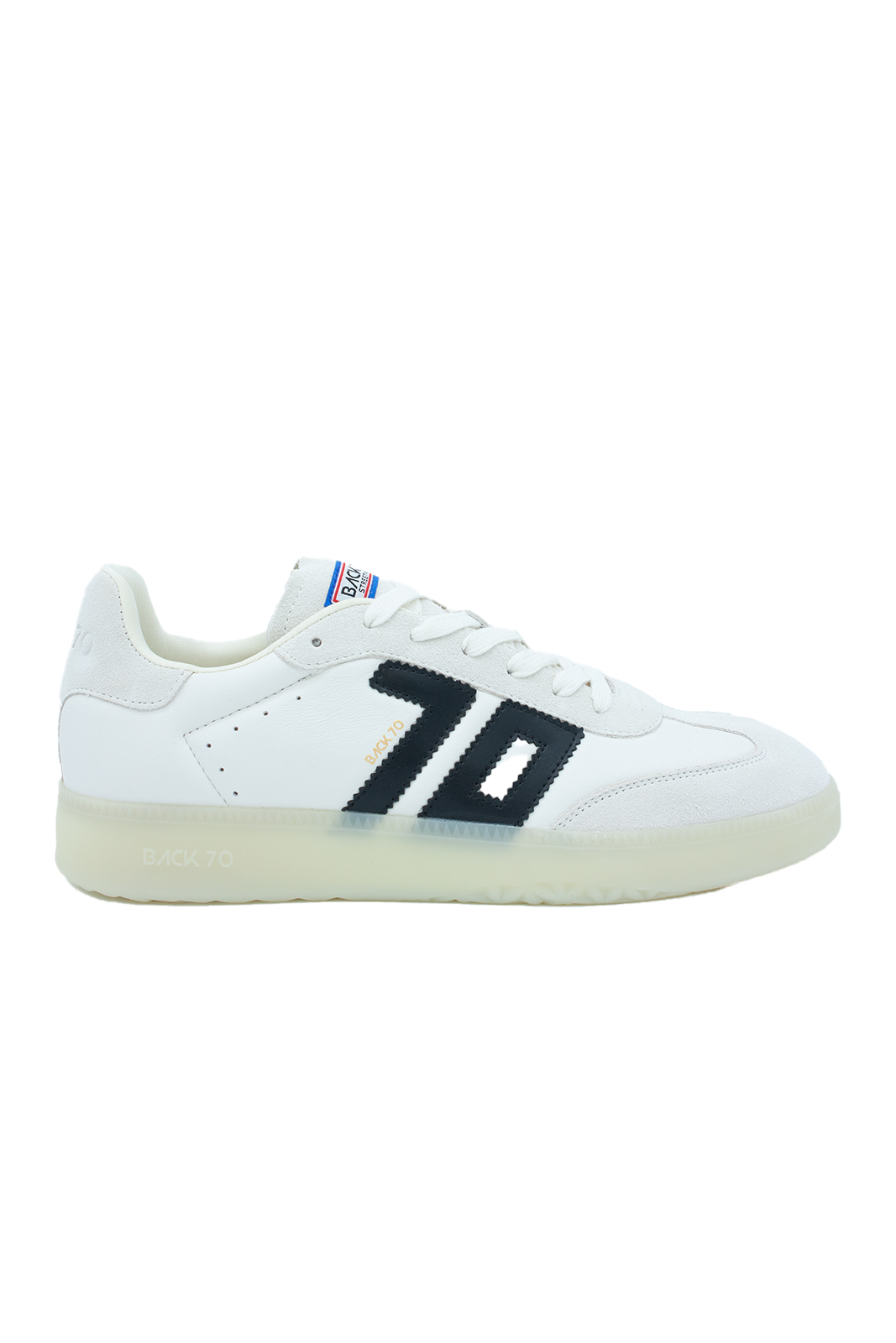 BOSTON LEATHER WHITE SUEDE ICE/BLACK