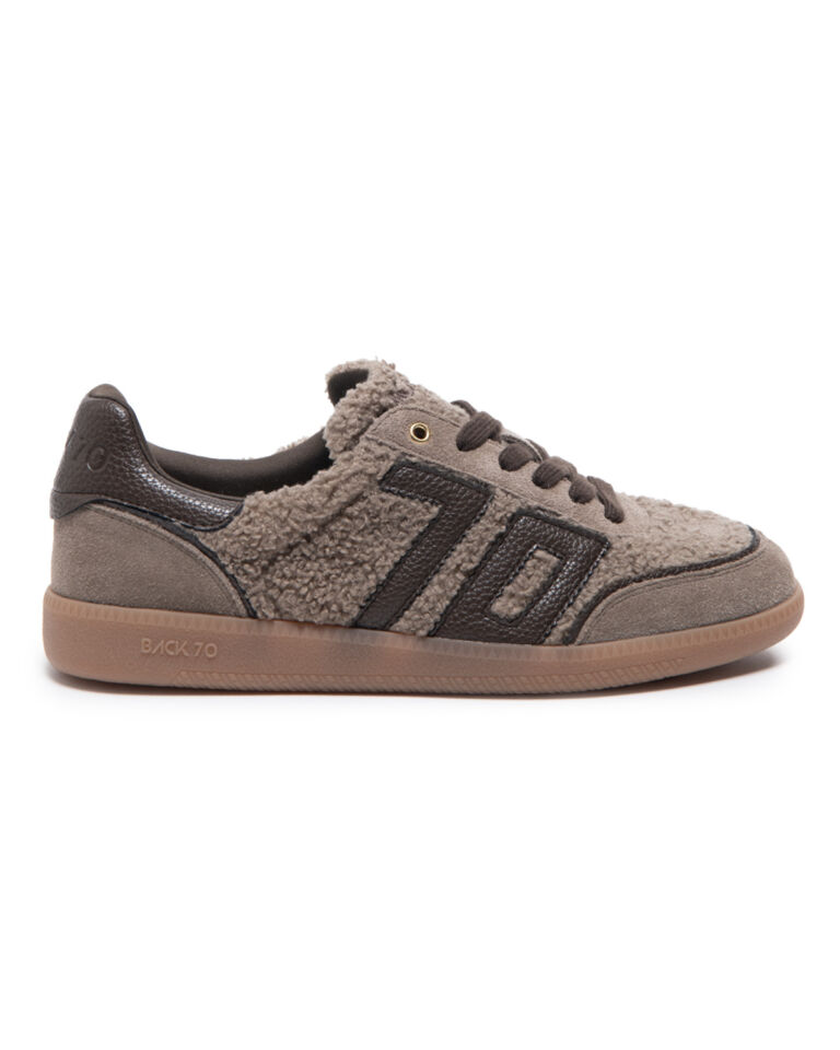 CLOUD TEDDY TAUPE FUR TAUPE SUEDE COFFEE 70