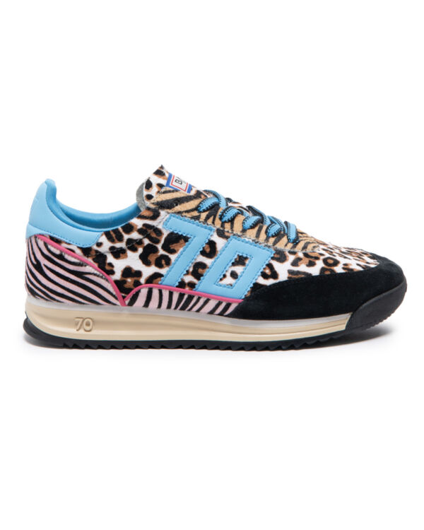 JOGGER ZEBRA MIX BLACK SUEDE TURQUOISE 70