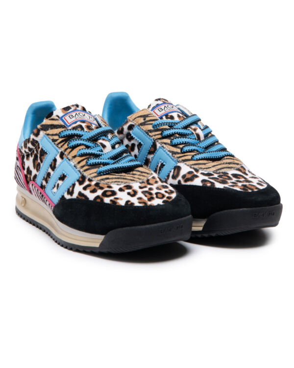 JOGGER ZEBRA MIX BLACK SUEDE TURQUOISE 70