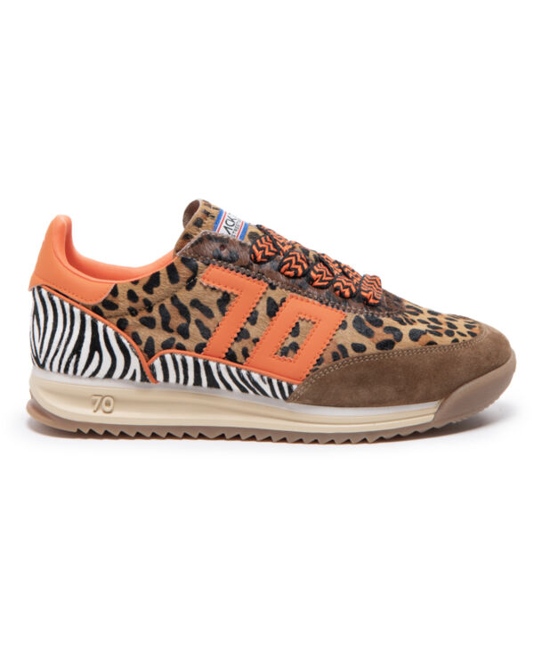 JOGGER ZEBRA MIX TAN SUEDE ORANGE 70