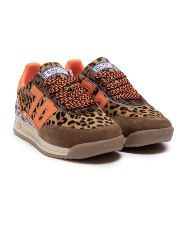 JOGGER ZEBRA MIX TAN SUEDE ORANGE 70