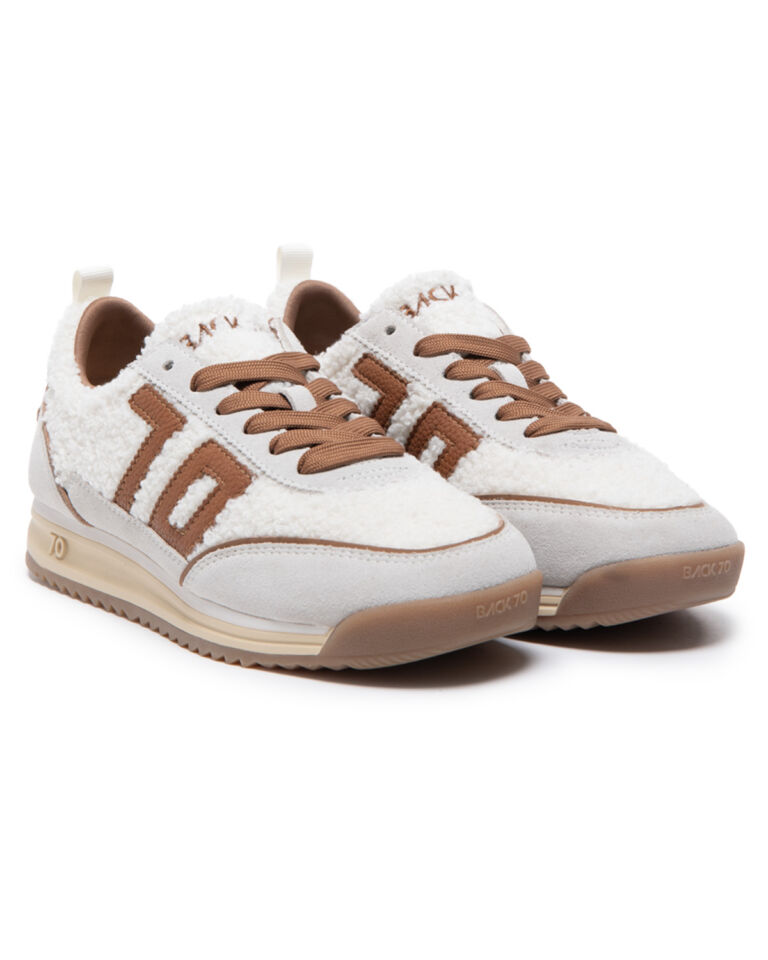 JOGGER MILK FUR ICE SUEDE TAN 70