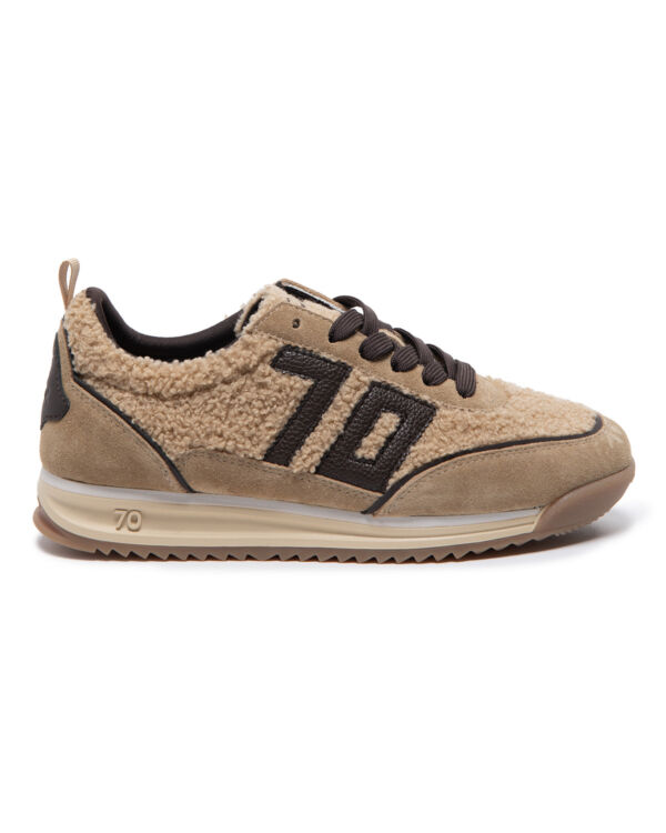 JOGGER BEIGE FUR BEIGE SUEDE COFFEE 70