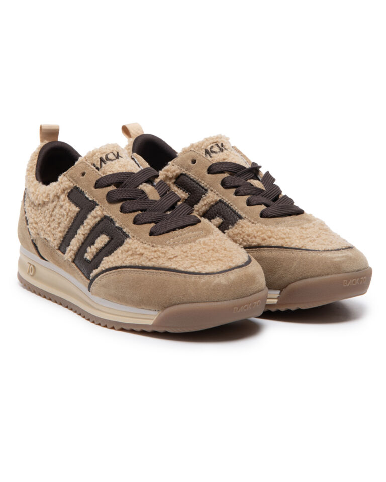 JOGGER BEIGE FUR BEIGE SUEDE COFFEE 70