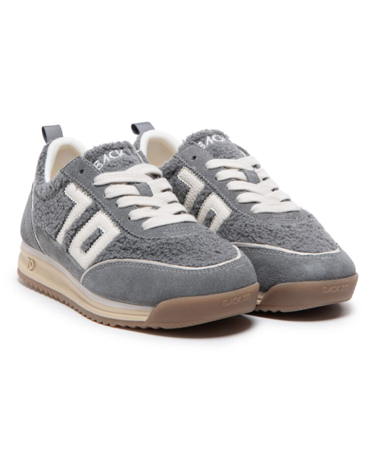 JOGGER GREY FUR GREY SUEDE MILK 70