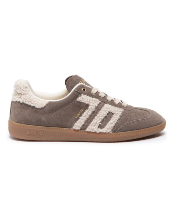 CLOUD BEIGE FUR CHESTNUT SUEDE