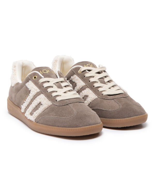 CLOUD BEIGE FUR CHESTNUT SUEDE