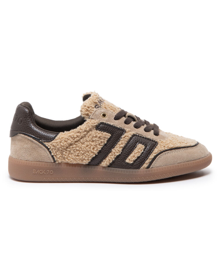 CLOUD TEDDY BEIGE FUR BEIGE SUEDE COFFEE 70