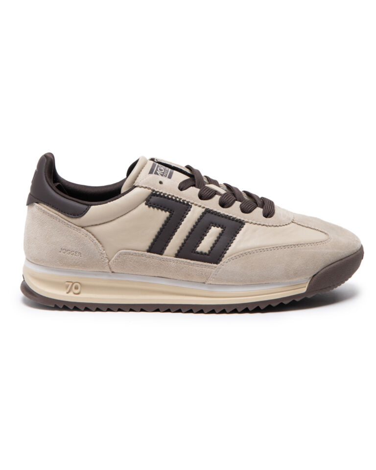 JOGGER BEIGE LEATHER SPONGE BEIGE SUEDE COFFEE 70