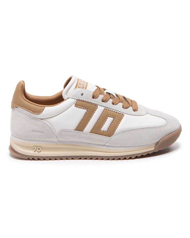 JOGGER MILK LEATHER SPONGE ICE SUEDE TAN 70