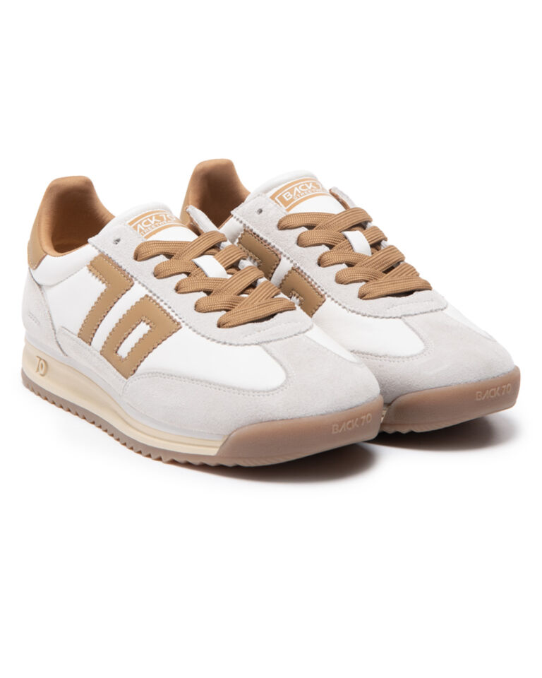 JOGGER MILK LEATHER SPONGE ICE SUEDE TAN 70