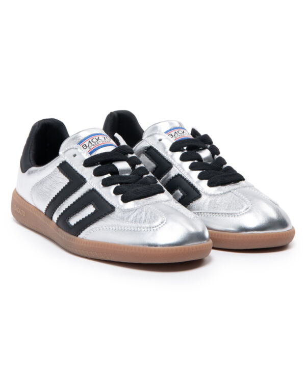 CLOUD METALLIC SILVER LEATHER BLACK 70