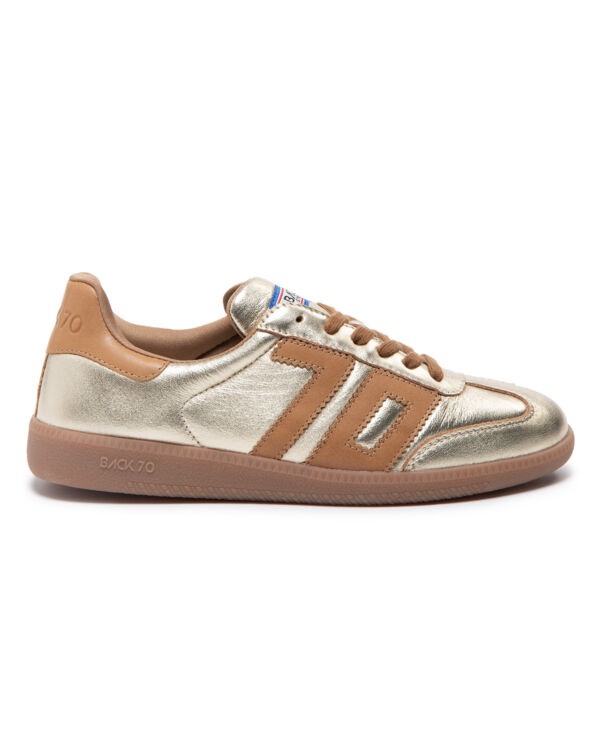 CLOUD METALLIC GOLD LEATHER TAN 70
