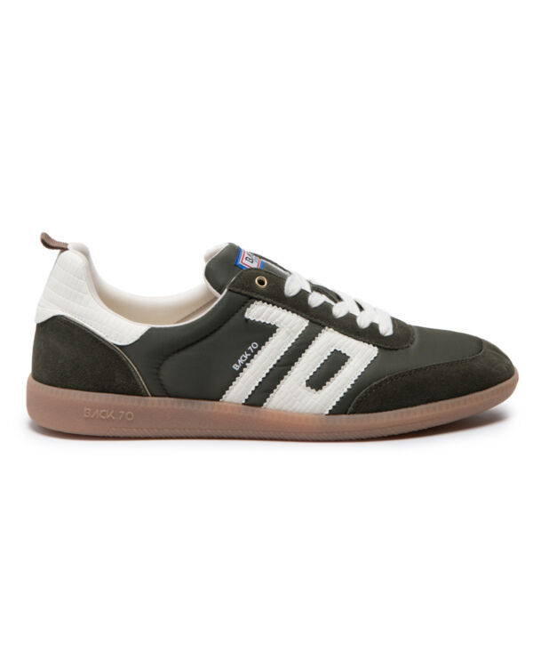 GHOST OLIVE NYLON SUEDE TAN TRIM MILK 70