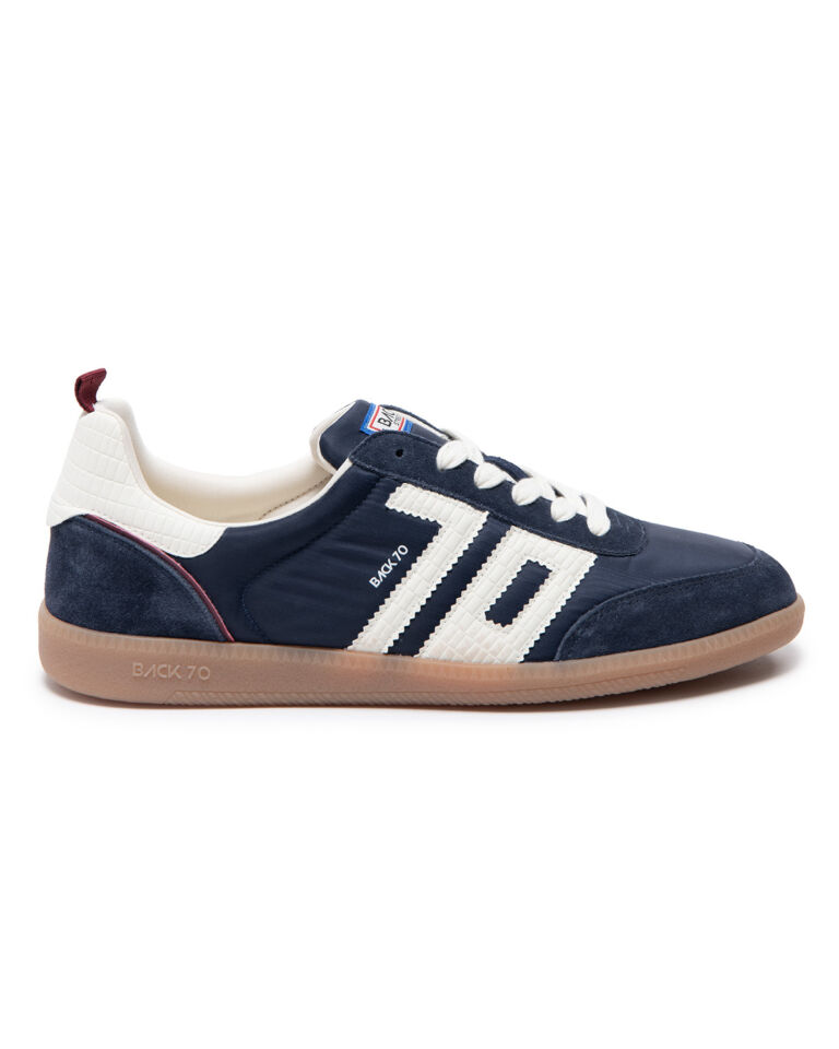 GHOST NAVY NYLON SUEDE WINE TRIM MILK 70