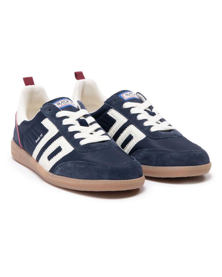 GHOST NAVY NYLON SUEDE WINE TRIM MILK 70