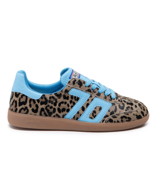 CLOUD TAUPE LEOPARD TURQUOISE TONGUE TURQUOISE CROC 70