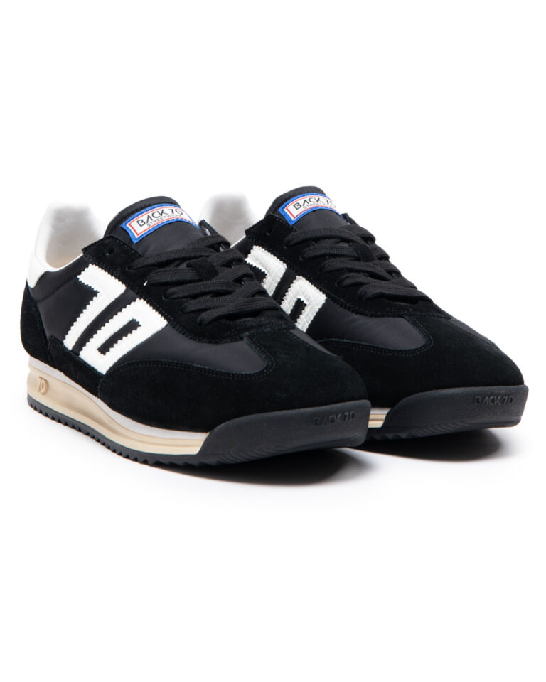 JOGGER BLACK NYLON SPONGE BLACK SUEDE MILK CROC 70