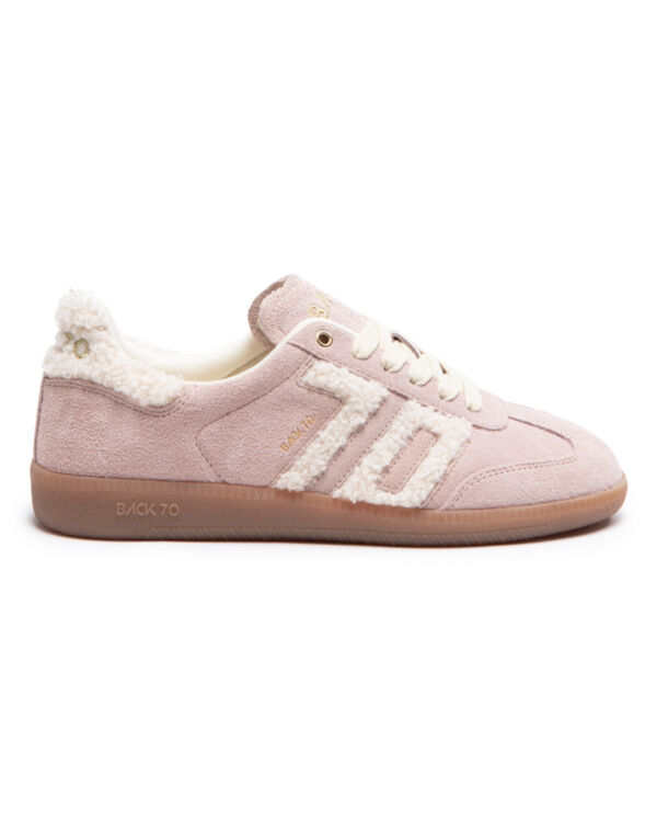 CLOUD BEIGE FUR PINK SUEDE
