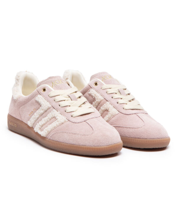 CLOUD BEIGE FUR PINK SUEDE